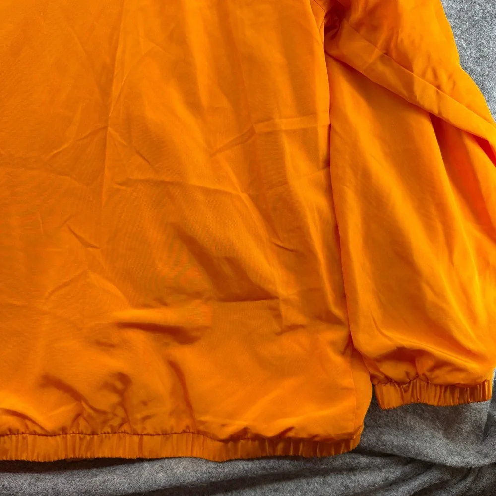 Disney Windbreaker Jacket Unisex XL Orange Mickey & Friends Embroidered Zip Up - Picture 10 of 16